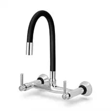 Torneira Misturador Flexível Parede Preta