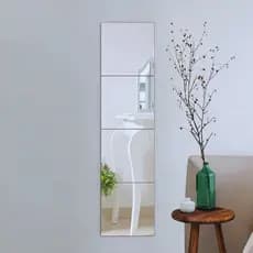 Espelho Retangular Moderno Decorativo Kit 24 Peças 30x30cm Para Sala