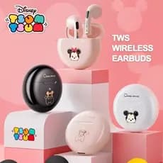 Fone De Ouvido Disney Mickey TWS bluetooth Com Microfone HD Para Chamadas Música De Latência