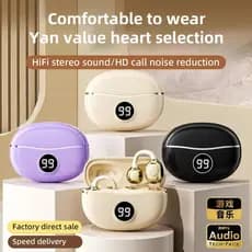 Fones De Ouvido Sem Fio Fone Bluetooth Com Microfone Handsfree Cancelamento Ruído Clipe Música Esportes Jogos Earplug