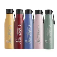 Garrafa Inox 800ml Colorida Personalizada com Seu Nome, Logo ou Imagem