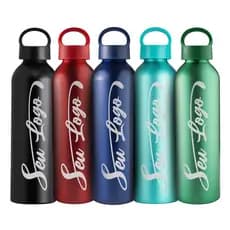 Garrafa Squeeze 630ml com Alça Integrada Personalizada com Nome ou Logo