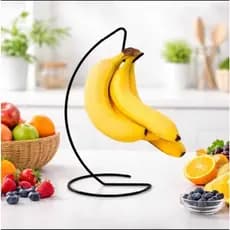 Suporte de Banana Organizador Frutas Aramado Decorativo Mesa Cozinha Moderna