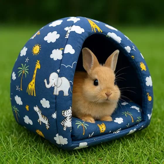 Toca Cabana Cabaninha Toquinha Casinha para Roedores Porquinho da Índia Mini Coelho