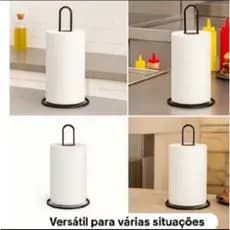 Suporte Vertical de Mesa para Papel Toalha - Cozinha Porta Guardanapos e Utensílios
