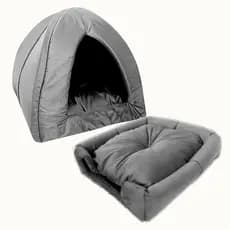 Casa 2 x1 Toca Iglu Grande 45x45 Para Cachorro Caminha Pet Varias Cores