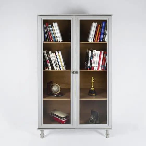 Armário Multiuso 2 Portas de vidro Ditália E-957