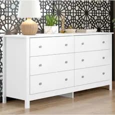 Cômoda Ditália 6 Gavetas DM-221 Branco