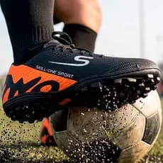 Chuteira Society Masculina Skill One Sport Futebol Gramado Sintético Antiderrapante Leve Confortável