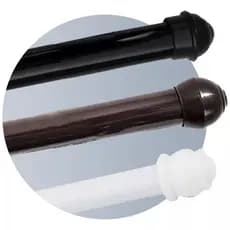 Varão 2 Metros Varias Cores 28mm Em Ferro Grosso Completo Bastao Simples Quarto Sala Varal Tubo