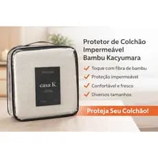 Capa Colchão Bambu Solteiro Casal Queen King Protetor de Colchão Silencioso Impermeável Bamboo Kacyumara