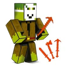 Boneco STICK 15cm Articulado C/ 3 Acess. e Ferram e Chaveiro
