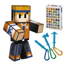 Boneco HEY DAVI Articulado 25cm C/ Acess. + Ferram. + Chav.