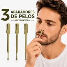 3 Aparador de Pelos do Nariz e Ouvido Multifuncional Sem Dor Reutilizável