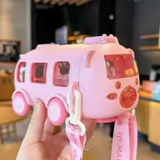 Garrafa de água fofa para ônibus Brinquedo com alça para carro pequeno copo de água portátil Infantil criança