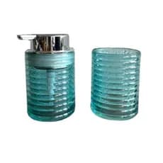 Kit De Banho Banheiro Lavabo 2 Peças 300ml Glamour Jogo Decoração Higiene