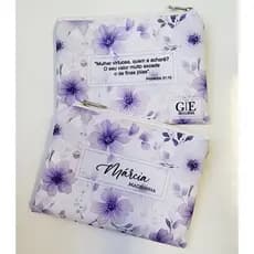 20 un Necessaire Personalizada Casamento Lilás