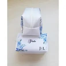 18un. Necessaire Personalizada para Casamento MODELO BOX PEQUENA