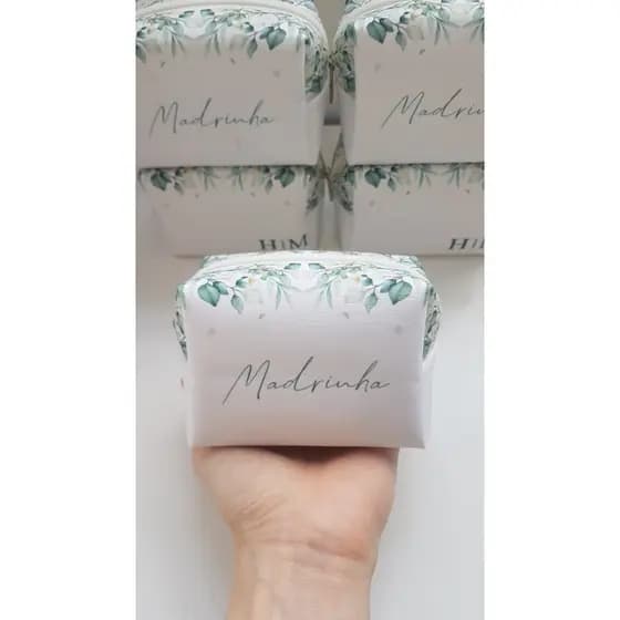 Kit 15 Necessaire Personalizada Madrinha de Casamento com nome Personalizado