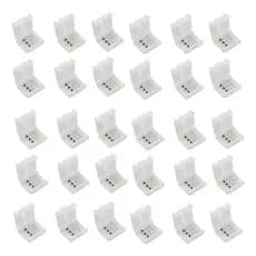 Kit 30 Conectores Fita Led 3 Vias Modelos