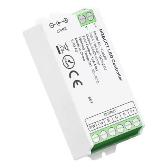 Controlador Fita Led Rgbcct  Wifi + Rf Alexa Google Home