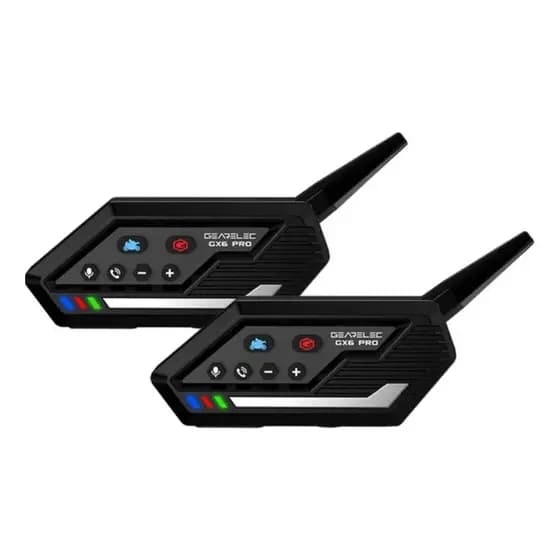 Kit 2 Intercomunicadores Moto Bt 5.0 Capacete 1000m Gx6 Pro