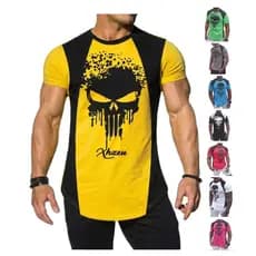 Camiseta Longline Masculina Dry Fit Xhzeu Academia Treino Crossfit