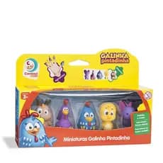Kit 05 Miniaturas Turma Galinha Pintadinha