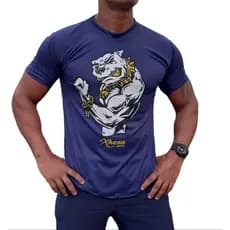 Camiseta Longline Xhzeu Sport Masculina Estampa Pitbull Academia