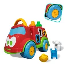 Baby Land Dino Bombeirinho Carrinho de Plástico Didático