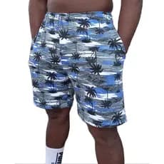 Shorts Bermuda Academia  Masculina Floral Moletinho - Musculação-Lazer Xhzeu