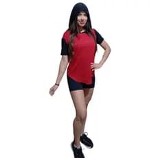 Camiseta Com Capuz feminina  Viscolycra Academia Barra tapa bumbum xhzeu