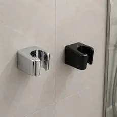 Suporte De Fixação Parede Cromado Ou Preto Para Banheiro Gatilho Chuveirinho Ducha Higiênica