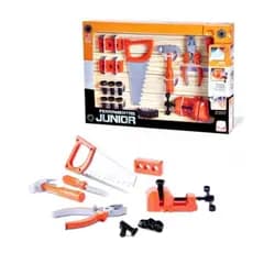 Kit Ferramentas Brinquedo Infantil Junior c/ Serrote Martelo