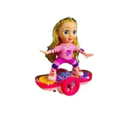 Boneca Infantil Hoverboard Música Dança E Giro 360