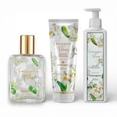 Mahogany Frangipani Flower Perfume Feminino 100ml |  Hidratante Corporal 300ml ou 200ml