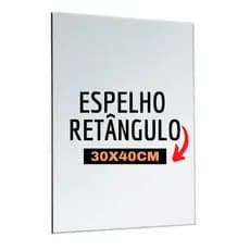 Espelho Decorativo Retangular Parede 30x40cm Banheiro Sala Quarto Hall Imagem Perfeita
