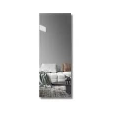 Espelho Decorativo Moderno Lapidado 50x20cm Parede Sala Quarto Banheiro Hall Portas Guarda Roupas.