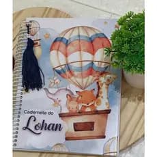 Caderneta de vacinação personalizada qualquer tema espiral em aço
