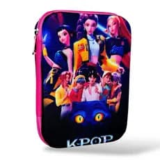 ESTOJO BOX ESCOLAR K-POP ESTOJO GUERREIRAS KPOP ORGANIZADOR ESCOLAR INFANTIL MENINA