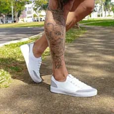 Sapatênis Casual Branco Tênis Sola Reta Cano Baixo Nylon Enfermagem Leve Macio Confortável Unissex