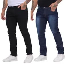 Kit  até 2 Calças Jeans Masculinas C/ Lycra Modelos Premium