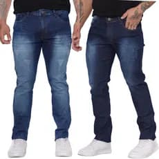 Kit 2 Calças Jeans Plus Size C/ Lycra Tamanhos 48 ao 56