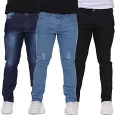 Calças Jeans Slim com Lycra – Escolha Até 3 peças