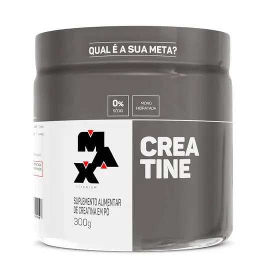 Creatina Max Titanium Pote 300g Sem Sabor