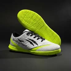 Chuteira Futsal Profissional Costurada e Colada Tênis de Salão Antiderrapante, Leve e Confortável para Quadra Indoor