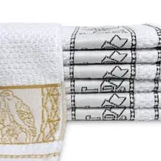 Kit 5 Panos de Prato Jacquard Grandes 100 % Algodão 50×70 cm Alta Absorção