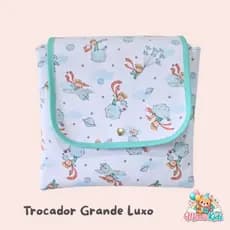 Trocador Luxo Personalizado  | Couro Sintético | Fácil Limpeza | Portátil