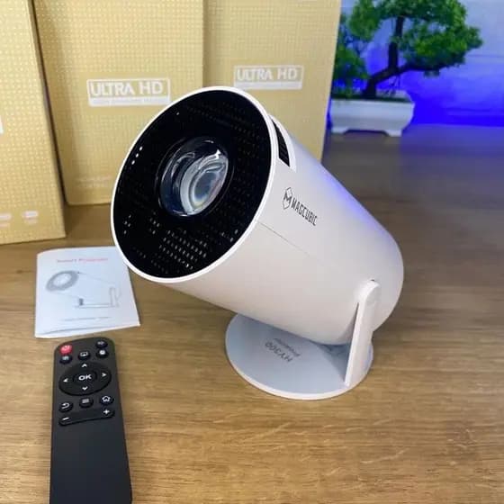 Projetor 4K HD 150 Polegadas Celular, Tv B0x, Xbox, PS, Pc, Wifi HY300 Pro Magcubic Envio Imediato
