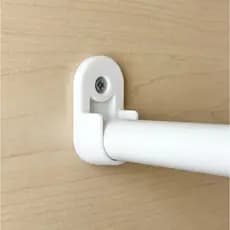 Kit Suporte Para Varão de Guarda Roupa Armário e Cabideiro Oval Com Parafusos de 4, 8 e 12  Unidades